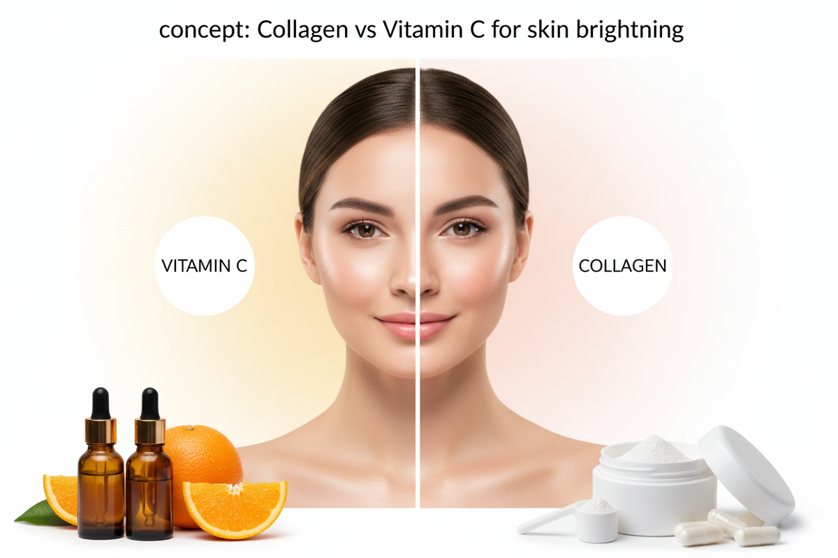 Collagen vs. Vitamin C: Which Is Better for Skin Brightening?