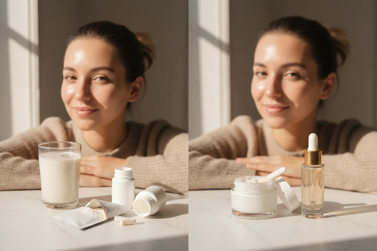 Oral Collagen vs. Topical Collagen Creams: What Really Brightens Skin?