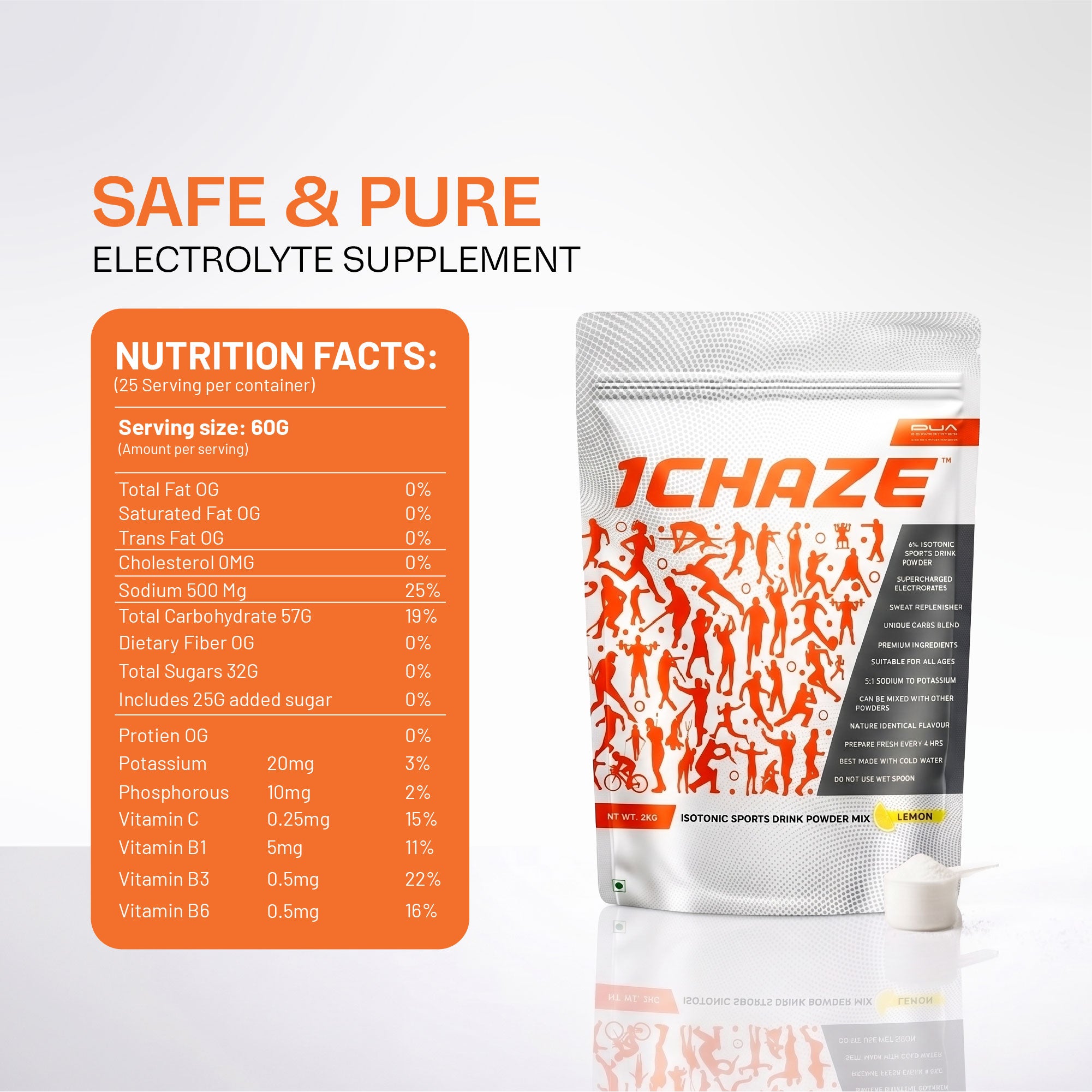 1CHAZE Isotonic Sports Drink 2kgs